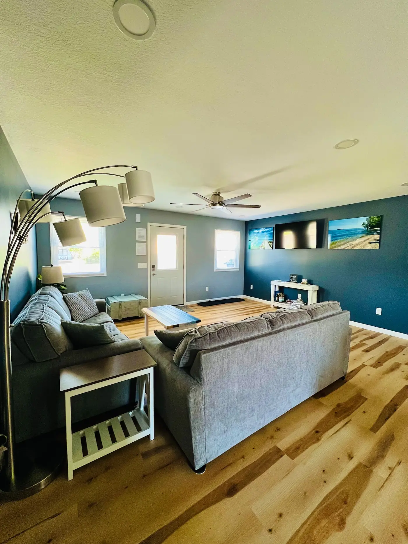 View from the living room into the kitchen – Port Clinton vacation rental